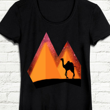 Piramitler siyah t-shirt - basmatik.com