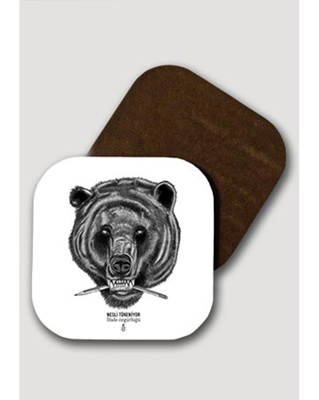 bear bardak altlığı - basmatik.com