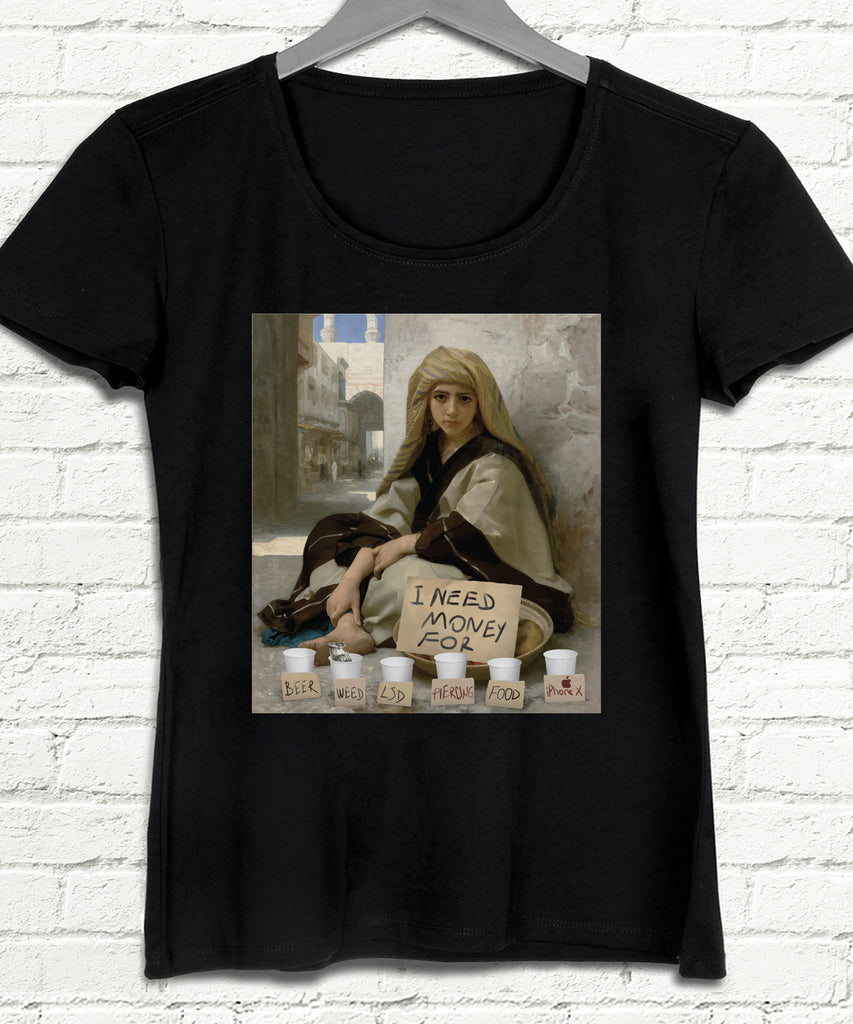 Beggar Kadın Siyah tshirt - basmatik.com