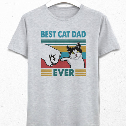Best cat dad tişört - basmatik.com
