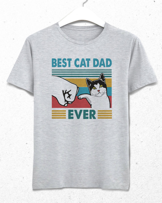 Best cat dad tişört - basmatik.com