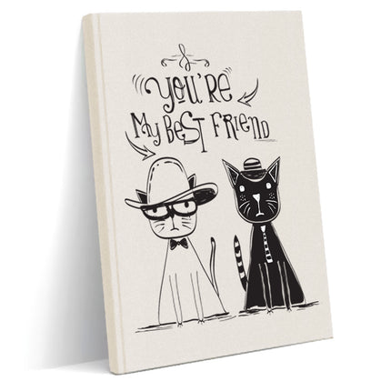 best friend kanvas defter - basmatik.com