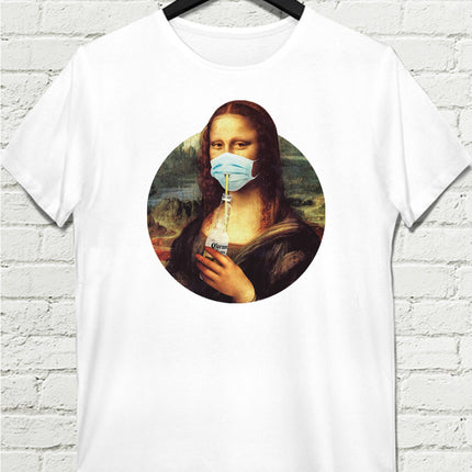 Corona Lisa Beyaz Tişört - basmatik.com