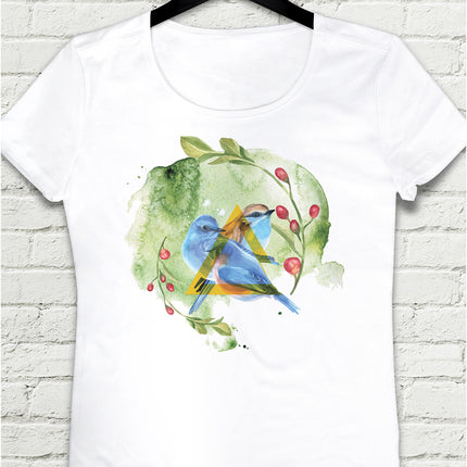Blue Bird Beyaz Tişört - basmatik.com