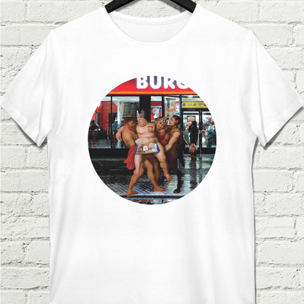 Burger Love Beyaz Tişört - basmatik.com