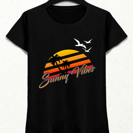 Sunny Vibes Kadın tişört