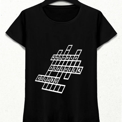 Bulmaca Sevenler Kulübü Slogan Tişört