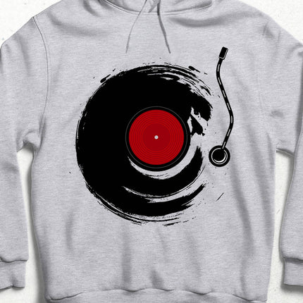 Record Play Kapüşonlu Sweatshirt - basmatik.com