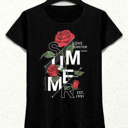 Summer Memories Kadın Streetwear Tasarım T-shirt