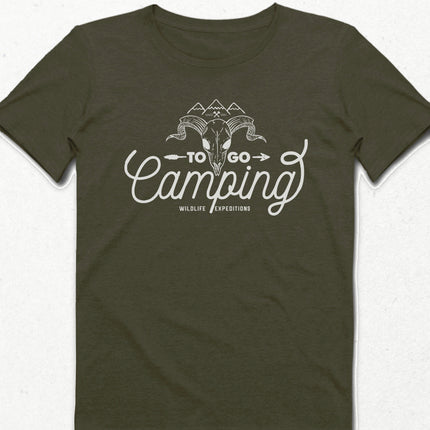 Camping haki Erkek tişört - basmatik.com