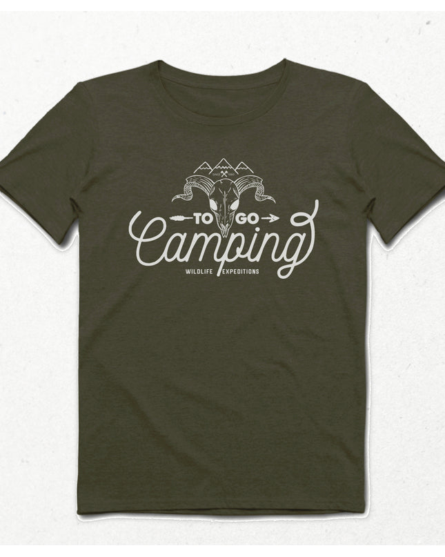 Camping haki Erkek tişört - basmatik.com