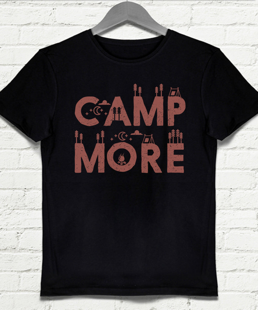 Campmore siyah Erkek tişört - basmatik.com