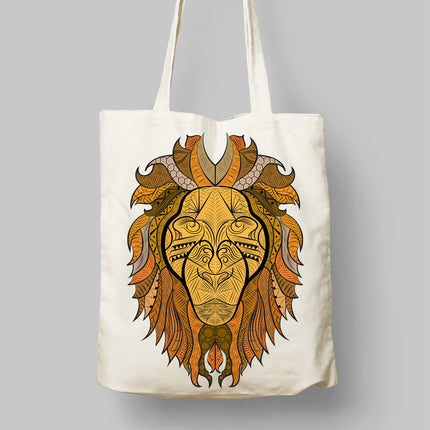 Ornate Lion bez çanta - basmatik.com