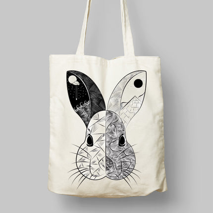 Davşan bez çanta - basmatik.com