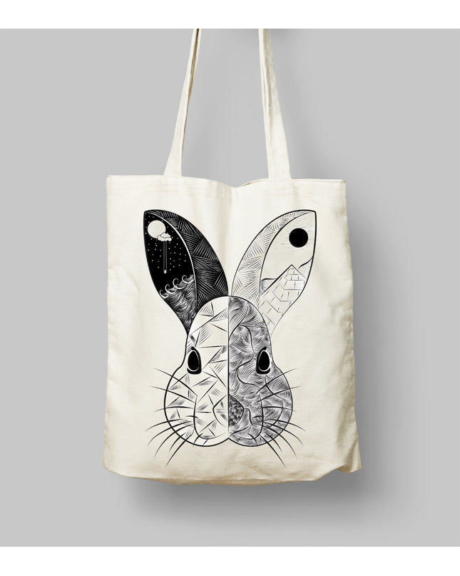 Davşan bez çanta - basmatik.com