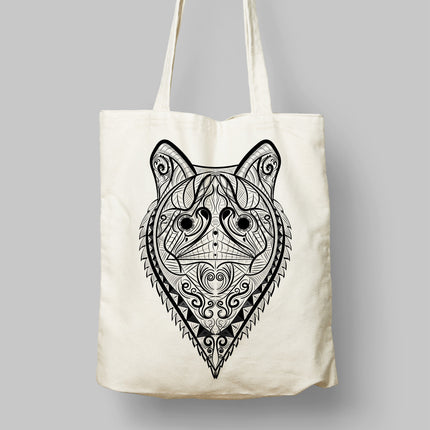 Ornate Wolf bez çanta - basmatik.com