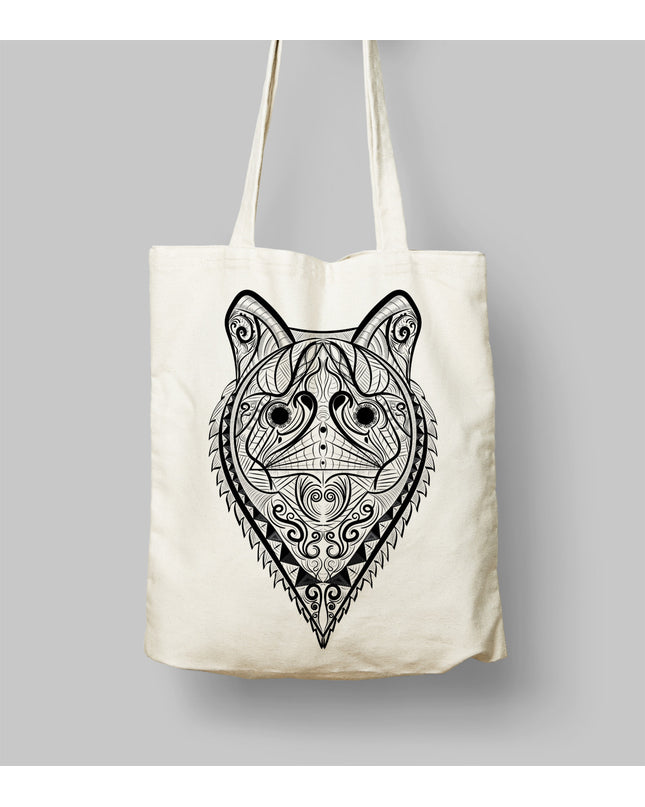 Ornate Wolf bez çanta - basmatik.com