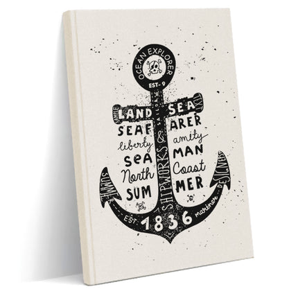 çapa kanvas defter - basmatik.com