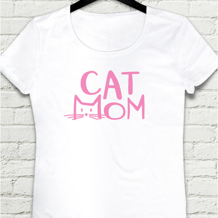 Cat mom tişört - basmatik.com