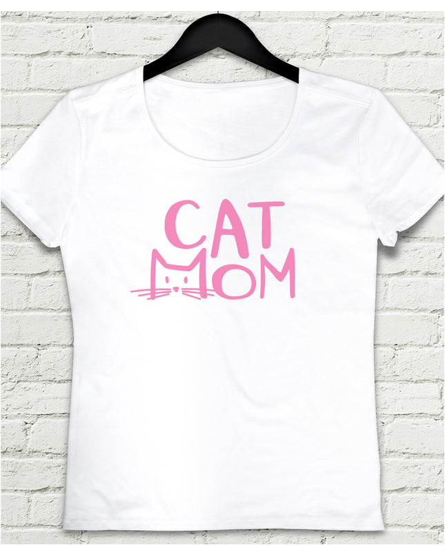 Cat mom tişört - basmatik.com