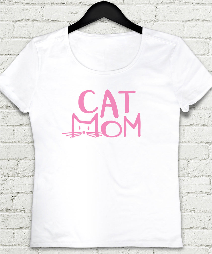 Cat mom tişört - basmatik.com