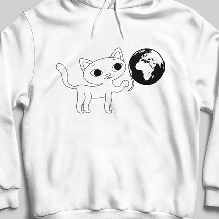 cat's world kapşonlu