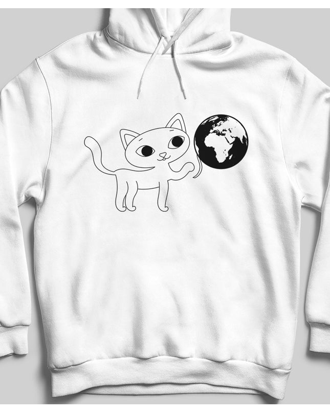 cat's world kapşonlu