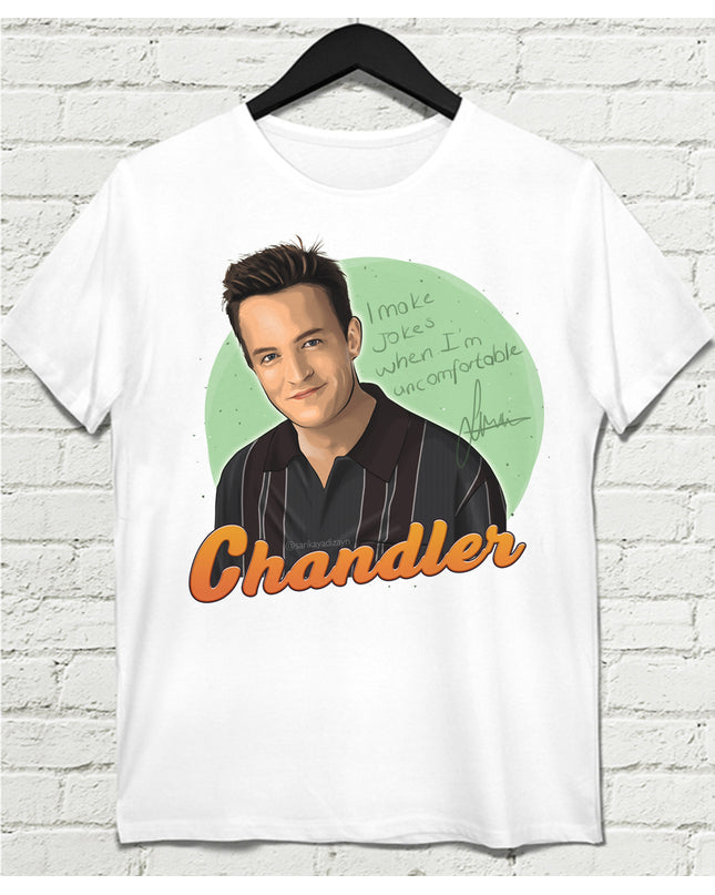 Chandler Bing Beyaz Tişört - basmatik.com