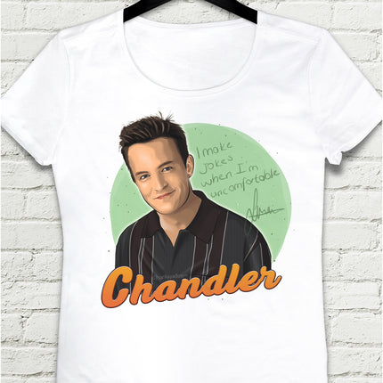 Chandler Bing Beyaz Tişört - basmatik.com