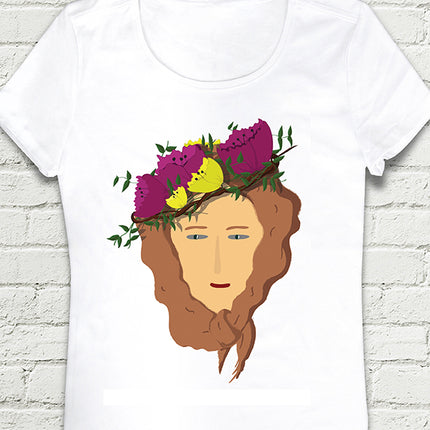 Çiçek Kız bayan t-shirt - basmatik.com