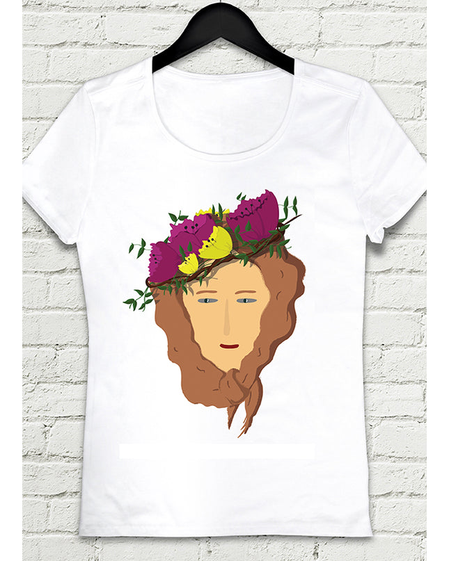 Çiçek Kız bayan t-shirt - basmatik.com