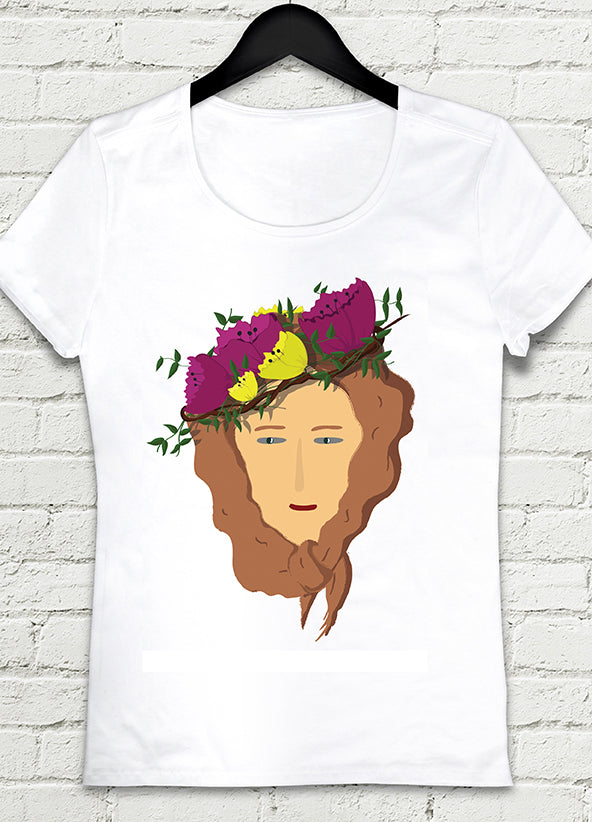 Çiçek Kız bayan t-shirt - basmatik.com
