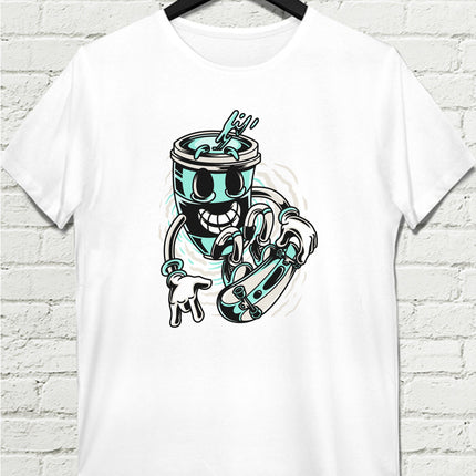 Coffee Skate Erkek Tişört - basmatik.com
