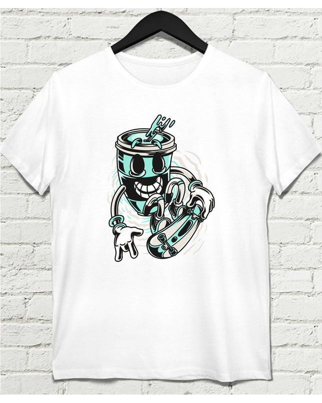 Coffee Skate Erkek Tişört - basmatik.com