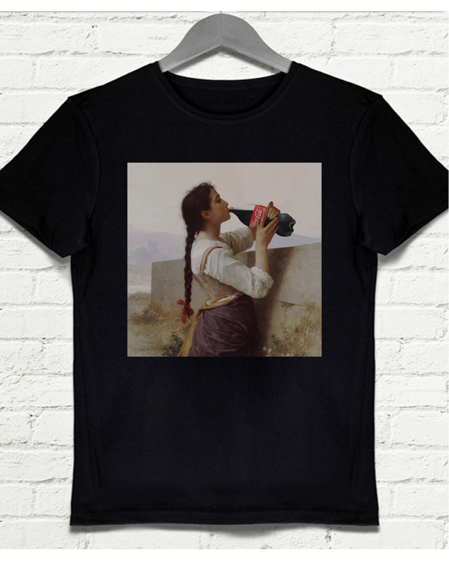 Coke Siyah Erkek Tshirt - basmatik.com