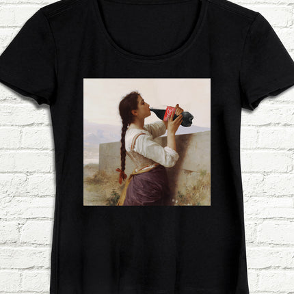 Coke Kadın Siyah tshirt - basmatik.com