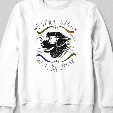 Cool dog beyaz sweatshirt - basmatik.com