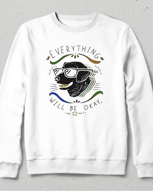 Cool dog beyaz sweatshirt - basmatik.com