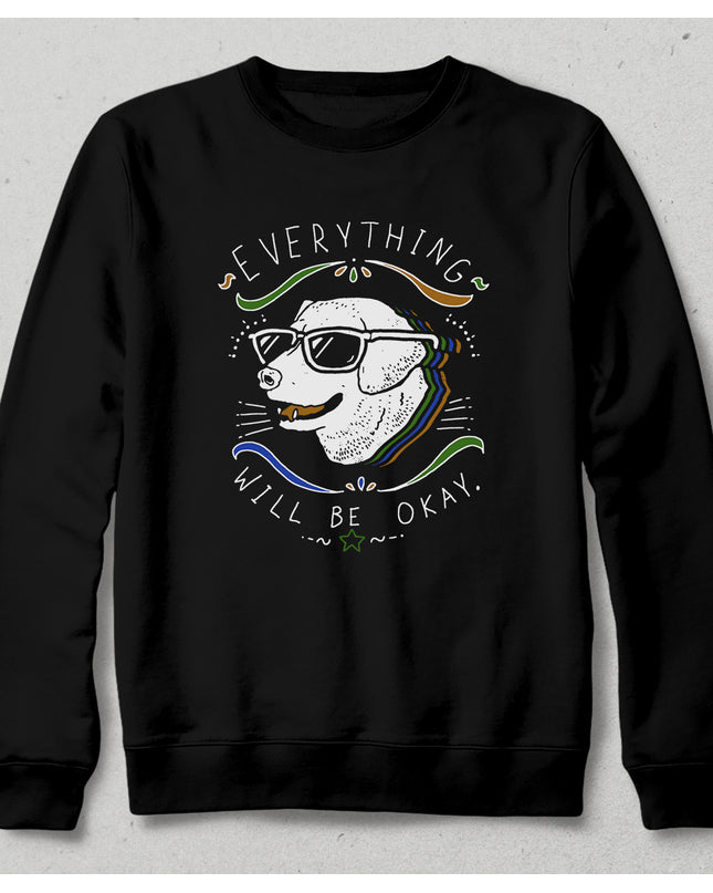 Cool dog siyah sweatshirt - basmatik.com