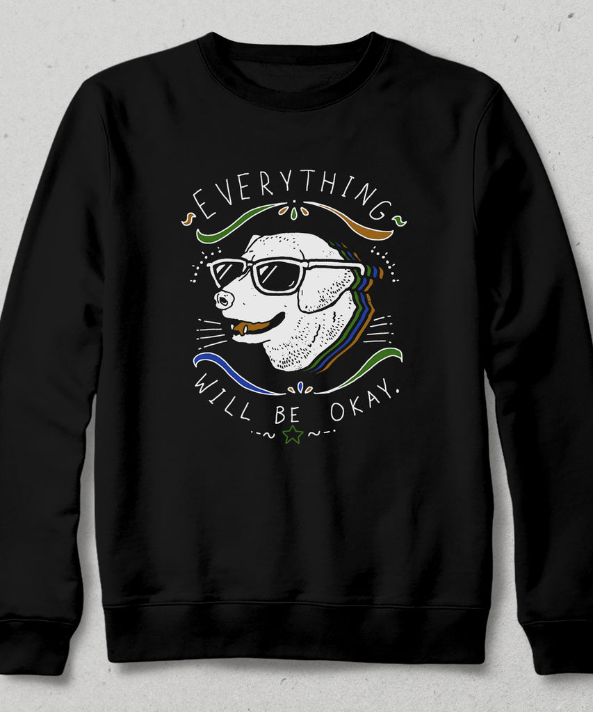 Cool dog siyah sweatshirt - basmatik.com