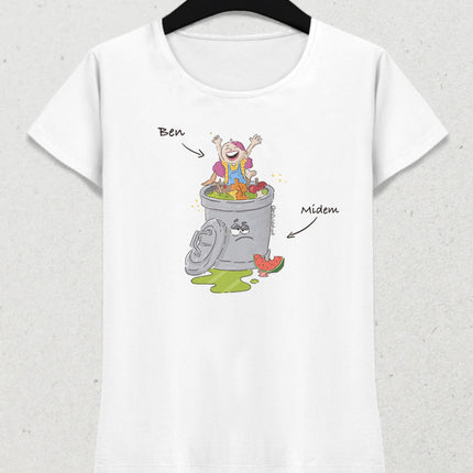 Çöp Kadın Tişört - basmatik.com