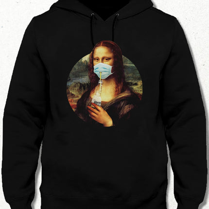 Corona Lisa Siyah Kapşonlu - basmatik.com