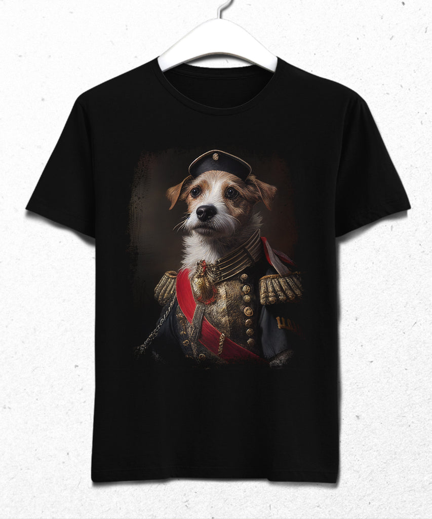 crazy commander dog T-shirt