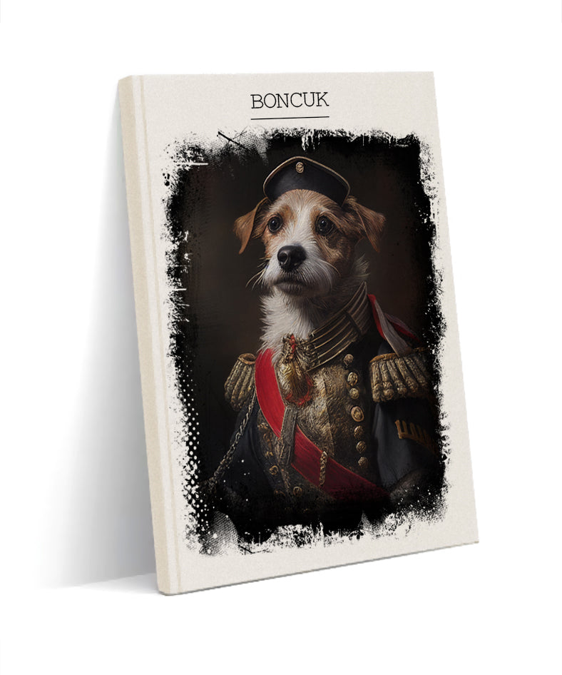crazy commander dog notebook