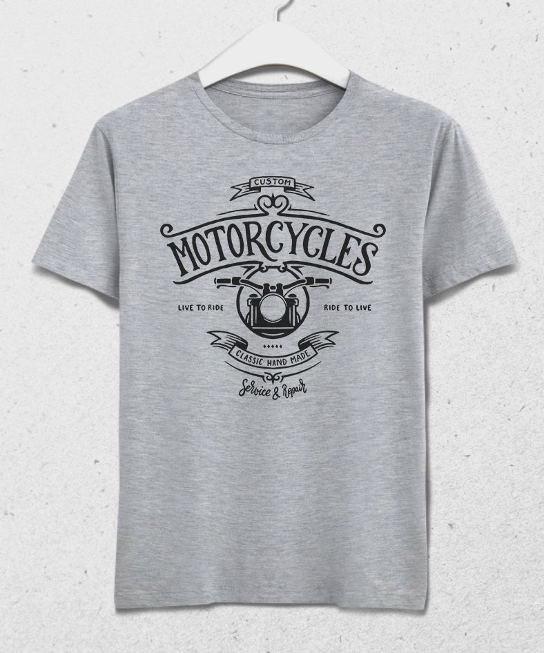 motorcycle custom tişört - basmatik.com