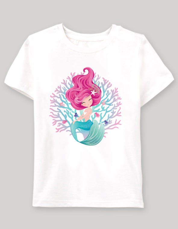 Cute Mermaid1 Çocuk tshirt - basmatik.com
