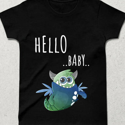 Monster Bisiklet yaka Kısa Kollu Tişört