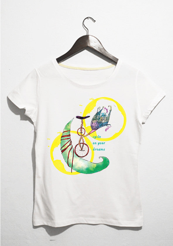 cyclemoon bayan - t-shirt - basmatik.com