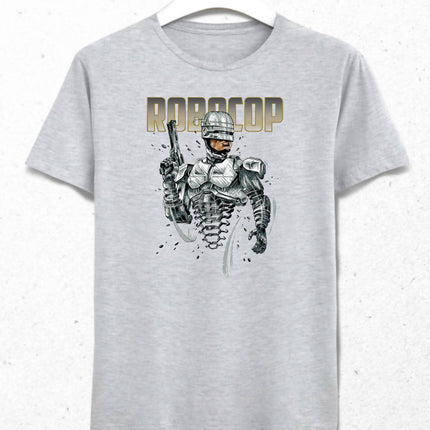 Robocop Gri Erkek Tişört - basmatik.com