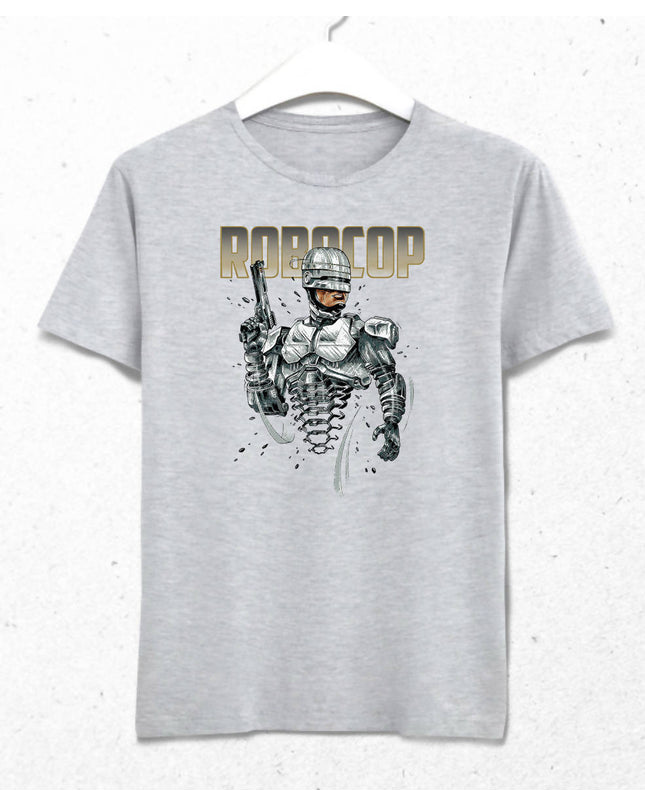 Robocop Gri Erkek Tişört - basmatik.com